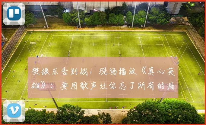 樊振东告别战，现场播放《真心英雄》：要用歌声让你忘了所有的痛